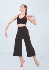 Weissman Velvet Culotte Pants Black Cherry [Negro]