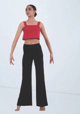 Weissman Matte Jersey Crop Top Rojo 4 [Rojo]