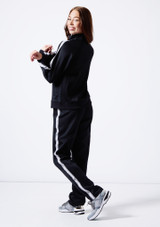 Adult Bloch Logo Track Jacket Negro Back [Negro]