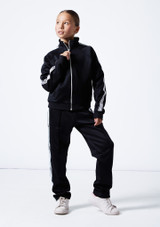 Childrens Bloch Logo Track Jacket Negro Front [Negro]
