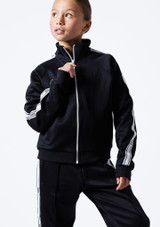 Childrens Bloch Logo Track Jacket Negro Front [Negro]