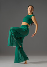 Pantalón de pierna ancha Beloved Jolista Evergreen Front 3 [Verde]