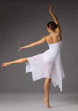 Vestido lÃƒÆ’Ã‚Â­rico de malla tipo camisola Cherish Jolista Blanco Back [Blanco]