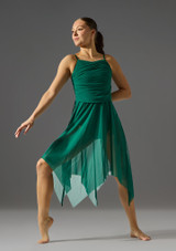Vestido lÃ­rico de malla tipo camisola Cherish Jolista Evergreen Front 2 [Verde]