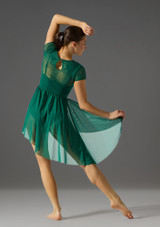 Vestido lÃ­rico con volantes en cascada Honor Jolista Evergreen Back 4 [Verde]