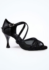 Zapatos de baile de salón y latino negros Gloria Move Dance - 6,35 cm Negro Side 3 [Negro]