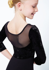Maillot manga 3/4 para niña Layla Bloch Negro Back 2 [Negro]