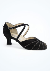 Zapato de baile de ante Sonia Werner Kern - 4.83 cm [Negro]