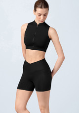 Top con cremallera frontal Alix Bloch Negro Front 2 [Negro]