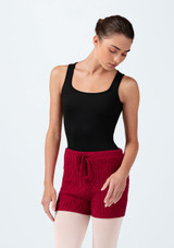 Pantalones cortos de punto Lutina Bloch Cereza Front [Rojo]