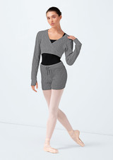 Pantalones cortos de punto Lutina Bloch Gris Front 2 [Gris]