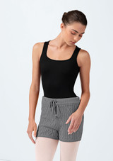 Pantalones cortos de punto Lutina Bloch Gris Front [Gris]