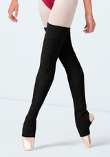 Calentador de piernas de punto Elsa Bloch Negro Front [Negro]