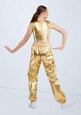 Weissman Metallic Cargo Joggers Oro Front 5 [Oro]