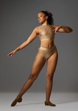 Jolista Glitz Sequin Dance Briefs Bronce [Bronce]