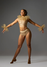 Jolista Flash Sequin Costume Bronce 8 [Bronce]