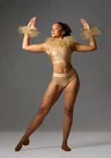 Jolista Flash Sequin Costume Bronce [Bronce]