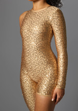 Traje de lentejuelas tipo mono entero Crystal Jolista Bronce [Bronce]