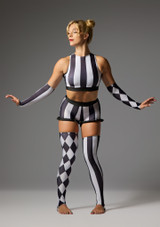 Jolista Marquee Mimes Costume Negro-Blanco 9 [Negro]