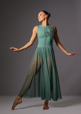 Vestido lírico Fade Away Jolista Verde enebro Front 5 [Verde]