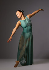 Vestido lírico Fade Away Jolista Verde enebro Front 5 [Verde]