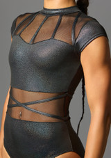 Jolista Eliptic Sweetheart Mesh Leotard Negro 8 [Negro]