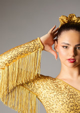 Disfraz Glitterati Jolista Oro 2 [Oro]