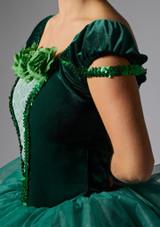 Disfraz de ballet Rose Garland Jolista Dark Green 2 [Verde]