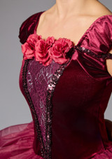 Disfraz de ballet Rose Garland Jolista Rojo Intenso 2 [Rojo]