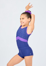 Pantalones cortos de gimnasia Majesty Move Dance Azul Marino Front [Azul]