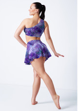Top estampado asimÃ©trico Scarlett Alegra MER Back [Estampado]