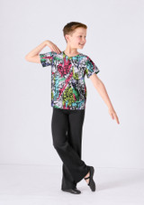 Top de baile estampado infantil Charlie Alegra GRF Front [Estampado]