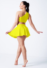 Top brillante asimÃƒÂ©trico Scarlett Alegra Amarillo Fluorescente Front [Amarillo]