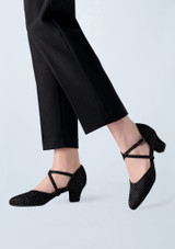 "Zapato de baile Ronja de terciopelo Werner Kern - 4,5 cm