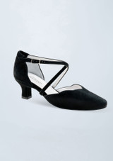 Zapatos de baile Werner Kern Denise de ante - 5 cm Negro Front [Negro]