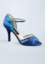Zapato de baile de piel Werner Kern Angeles - 8 cm Azul Front [Azul]