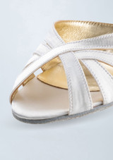 Zapato de baile Werner Kern Paris de satÃ©n - 6 cm Blanco Front 5 [Blanco]