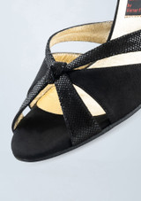 Zapato de baile Werner Kern Sienna de ante - 7 cm Negro Front 4 [Negro]