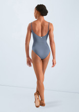 Maillot tipo camisola con estampado floral Mirella Dusty Grey Back 3 [Gris]