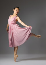 Jolista Moonflower Gathered Mesh Ballet Dress Rosado 7 [Rosa]