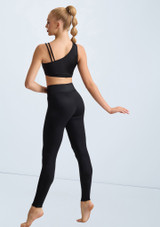 Weissman Lustre Asymmetric Bra Top Negro 2 [Negro]