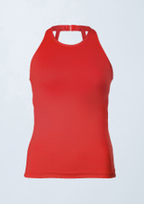 Weissman Lustre Halter Tank Top Rojo 5 [Rojo]