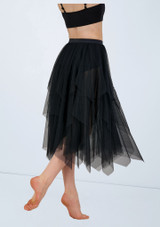 Weissman Soft Tulle Ruffled Skirt Negro [Negro]