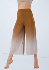 Weissman Ombre Cropped Culotte Pant Camel 6 [MarrÃ³n]
