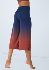 Weissman Ombre Cropped Culotte Pant Azul Marino 6 [Azul]