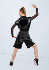 Weissman High Shine Zip-Up Vest Negro 8 [Negro]