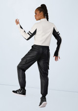 Weissman Striped Moto Jacket Negro-Blanco 5 [Negro]