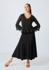 Top Intermezzo Hypatia con mangas acampanadas Negro Front [Negro]