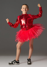 Disfraz de hip hop Jolista Mashup Rojo Front [Rojo]