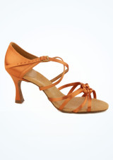 Scarpe da Ballo con Fiocco Blizzard Ray Rose - 7,6cm - Color Carne Cuoio Chiaro Davanti [Cuoio Chiaro]